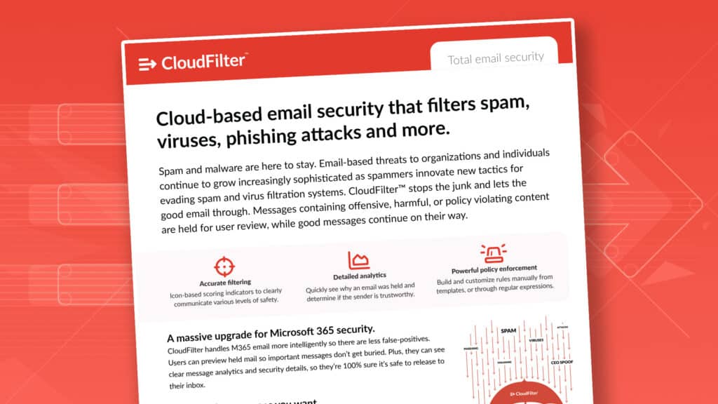 CloudFilter Total Email Security Product Guide