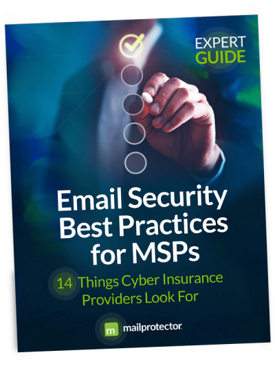 Email Security Best Practices for MSPs eBook Cover by Mailprotector